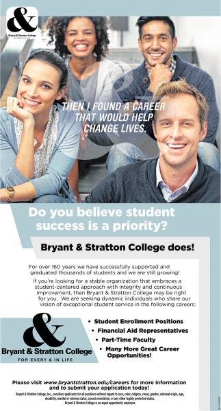 Do You Believe Student Success is a Priority?, Bryant & Stratton ...